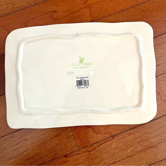 NWT Julia Junkin Still Life Cheese Platter 12” Candle Fruit Wine Open Window - Picture 5 of 6